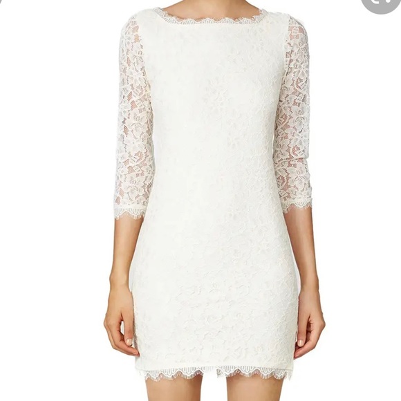 DVF Cream Lace Dress - Picture 3 of 12